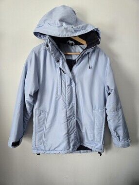 Vintage McKINLEY Light Blue Hooded Winter Coat